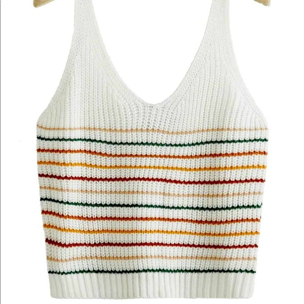 Striped Pattern Knit Top
